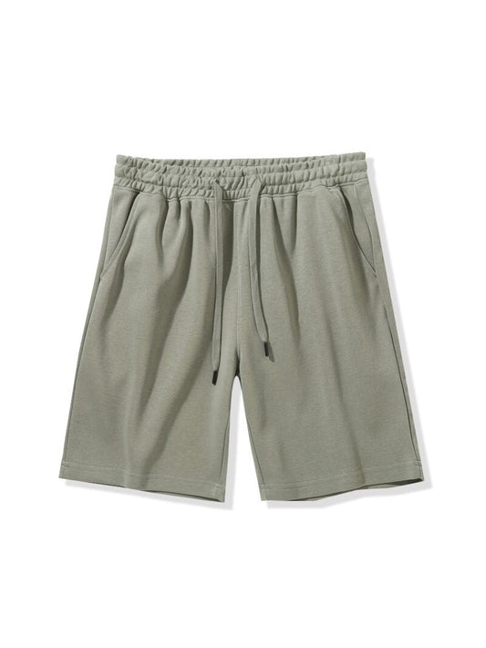 2025 Summer New Men's Loose Five-Point Pants, Drawstring Casual Shorts, Breathable Solid Color Sporty Trendy Style