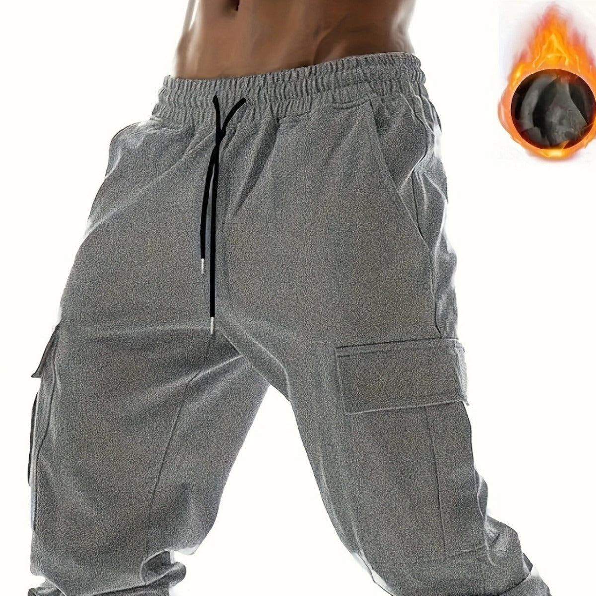 Renowears-style Fleece Cargo Pants