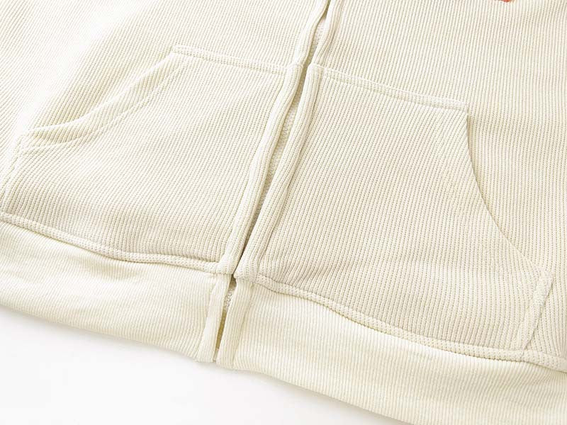 Hoodies Women Fashion Embroidery Zip Up Autumn Long Sleeve Tops Loose Hood Shirt Harajuku Y2K Clothes Female Sweatshirt Jacket