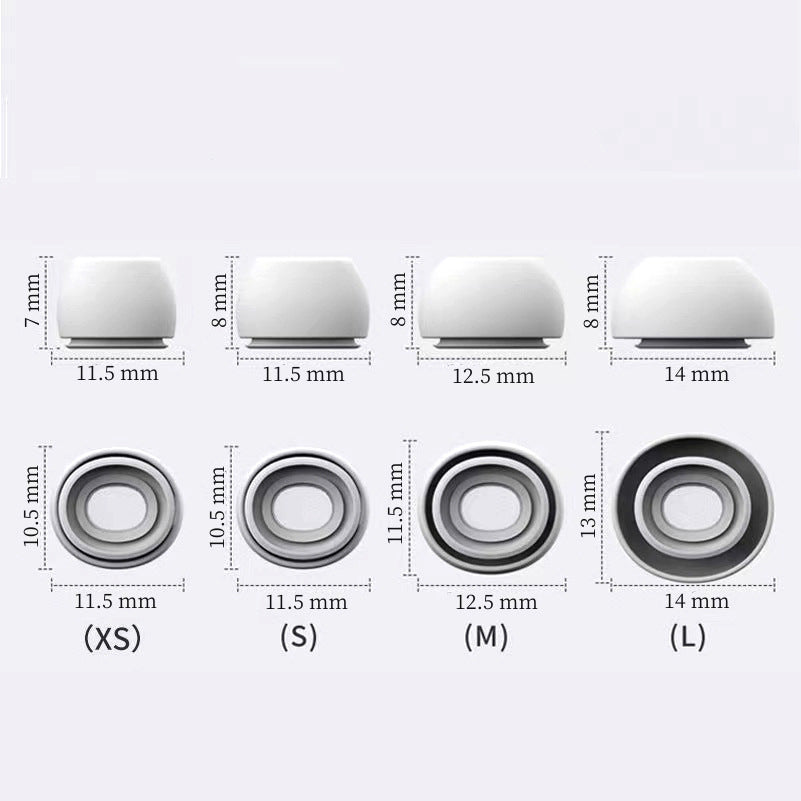 Applicable to Apple AirPods Pro wireless earphones silicone case with pressure relief hole silicone ear cap sports non-slip