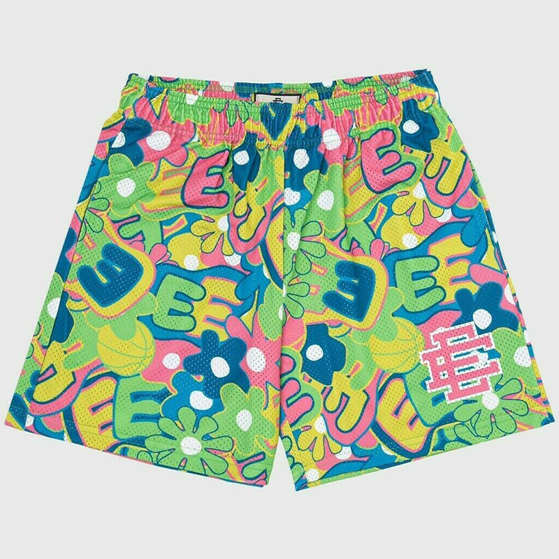 New American Shorts, Casual Shorts, Fitness Men's Muscle Sports, Cropped Pants, Tide Beach Pants, Mesh Breathable Shorts