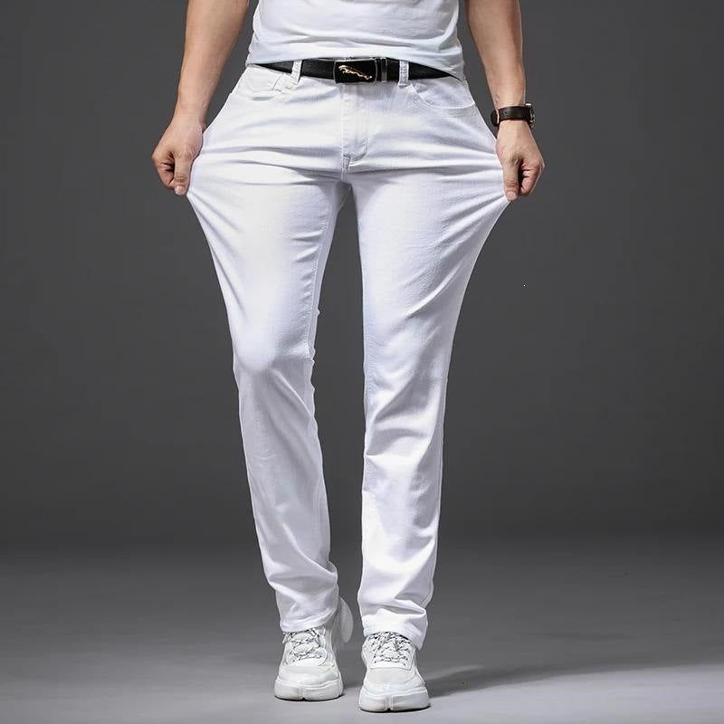 White Loose Stretch Jeans