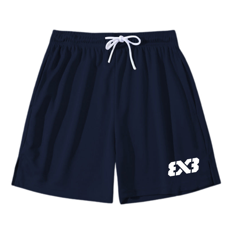Basketball shorts, men's knee-length, American, quick-drying, mesh, three, four, pants, running, fitness, loose, breathable, training shorts