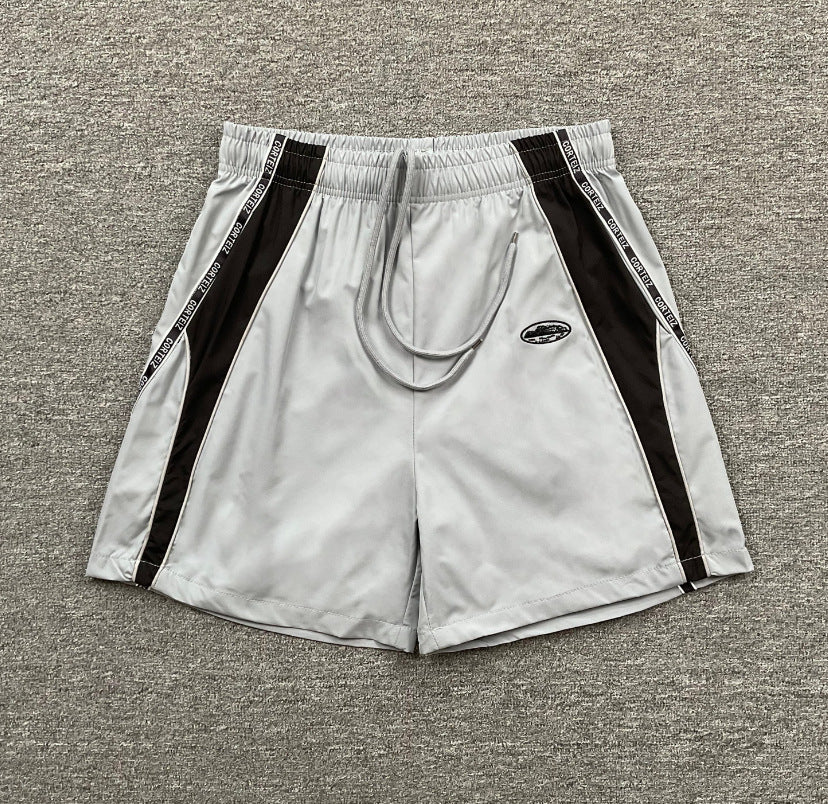Cross-border foreign trade trendy brand RHUDE letter 3M reflective casual sports shorts for men and women American high street beach pants