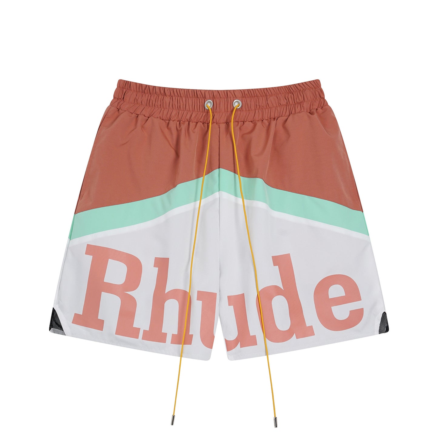 Cross-border foreign trade trendy brand RHUDE letter 3M reflective casual sports shorts for men and women American high street beach pants