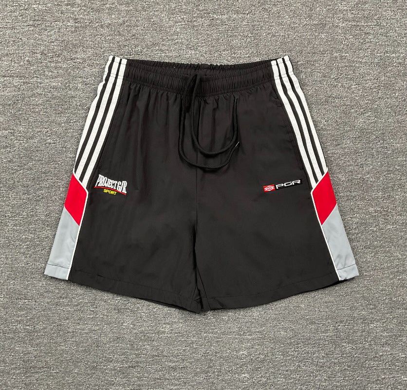Cross-border foreign trade trendy brand RHUDE letter 3M reflective casual sports shorts for men and women American high street beach pants