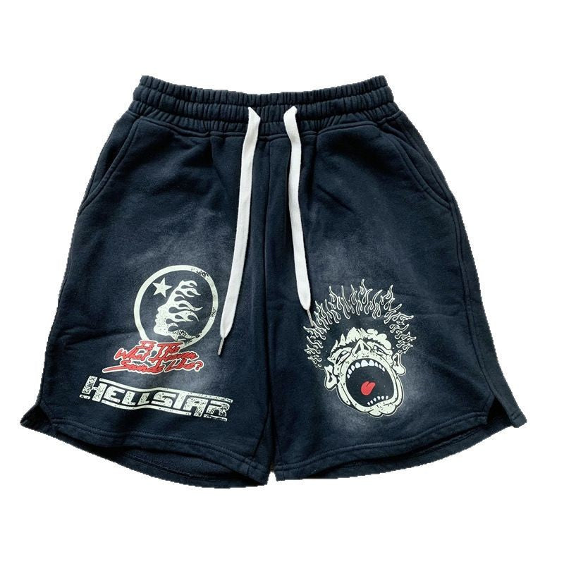 Saint Vintage is the right version of washed distressed shorts, cropped pants, high street baggy trousers