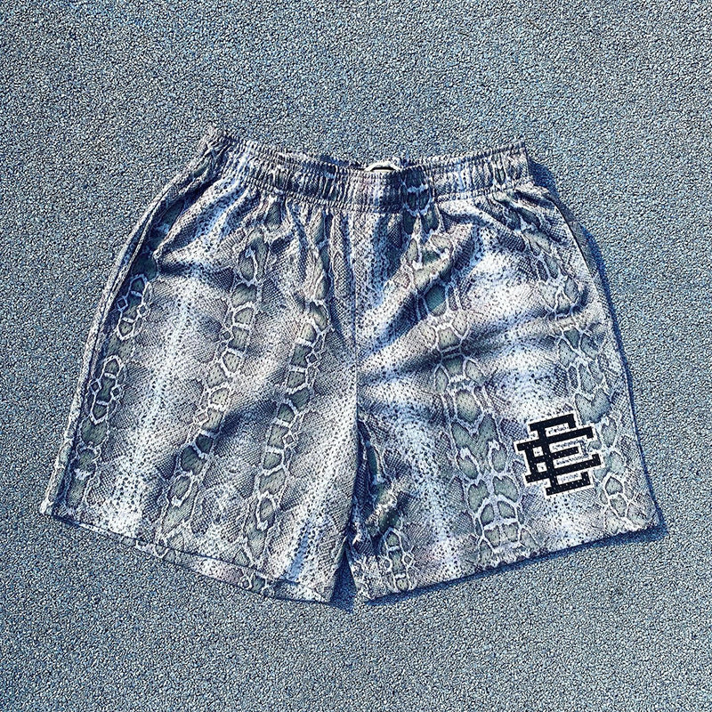 New American Shorts, Casual Shorts, Fitness Men's Muscle Sports, Cropped Pants, Tide Beach Pants, Mesh Breathable Shorts