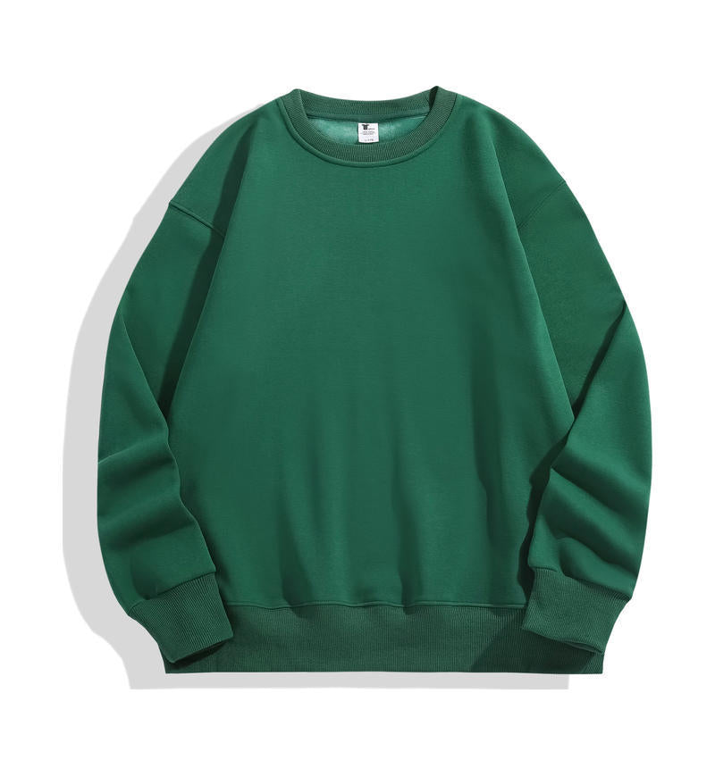 Australian cotton velvet thickened hooded sweatshirt men's dropped shoulders pullover tight fleece hoodie women's fashion brand