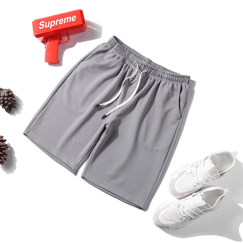 shorts, breathable shorts, quick-drying sweatpants, cool casual high-stretch spot micro-stretch loose mesh pants cross-border