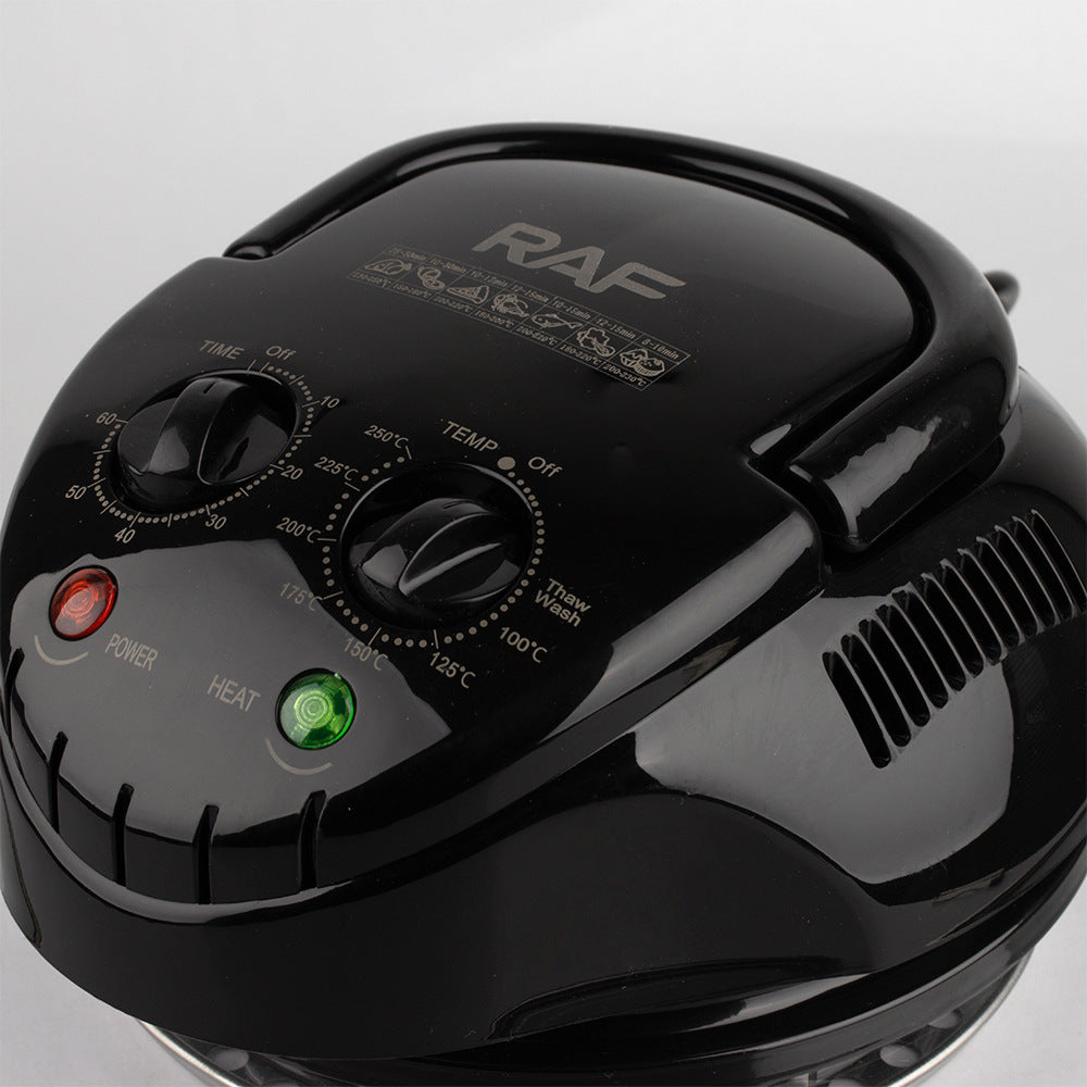 Smart air fryer 12L visual home multi-function light wave furnace glass fryer air furnace gift