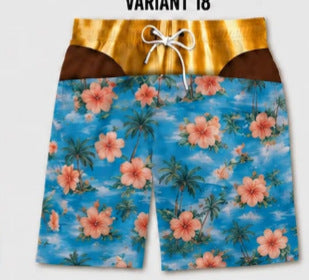 Renowears Loose beach shorts, vacation casual shorts,