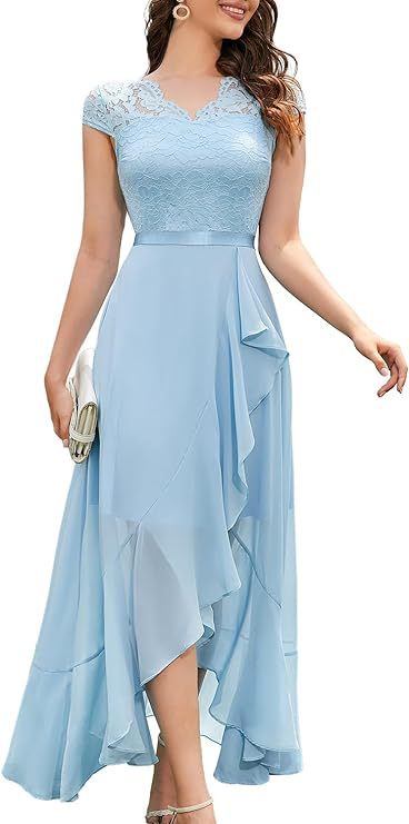 European and American new foreign  lace dresses banquet small dresses long skirts party evening dresses bridesmaid dresses