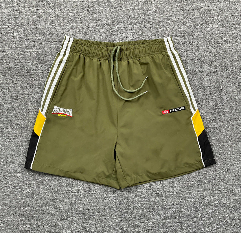Cross-border foreign trade trendy brand RHUDE letter 3M reflective casual sports shorts for men and women American high street beach pants