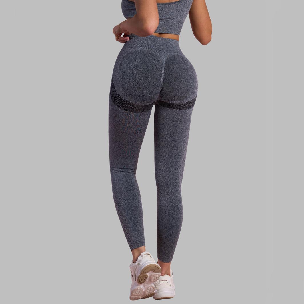 Peach buttocks gym pants women's high-waisted belly and buttocks lifting yoga pants can be worn outside for sports running training