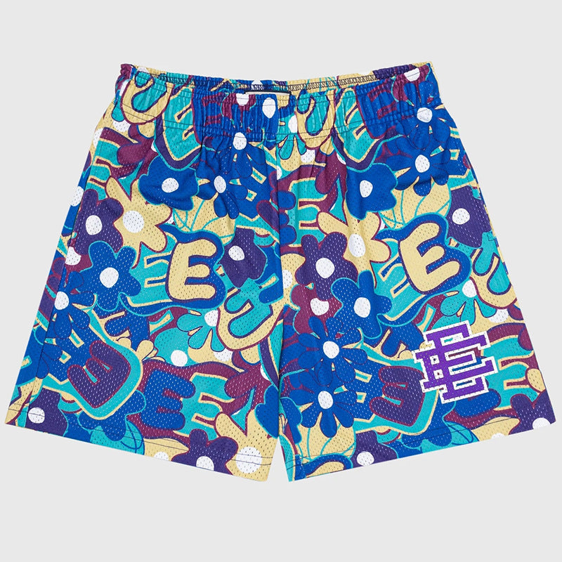 New American Shorts, Casual Shorts, Fitness Men's Muscle Sports, Cropped Pants, Tide Beach Pants, Mesh Breathable Shorts
