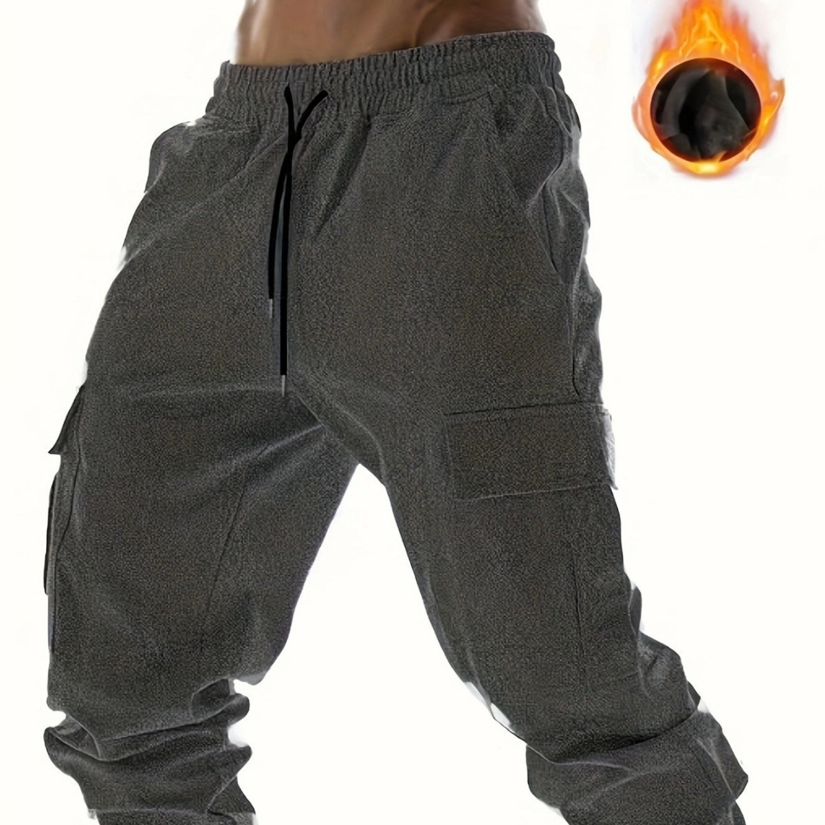 Renowears-style Fleece Cargo Pants