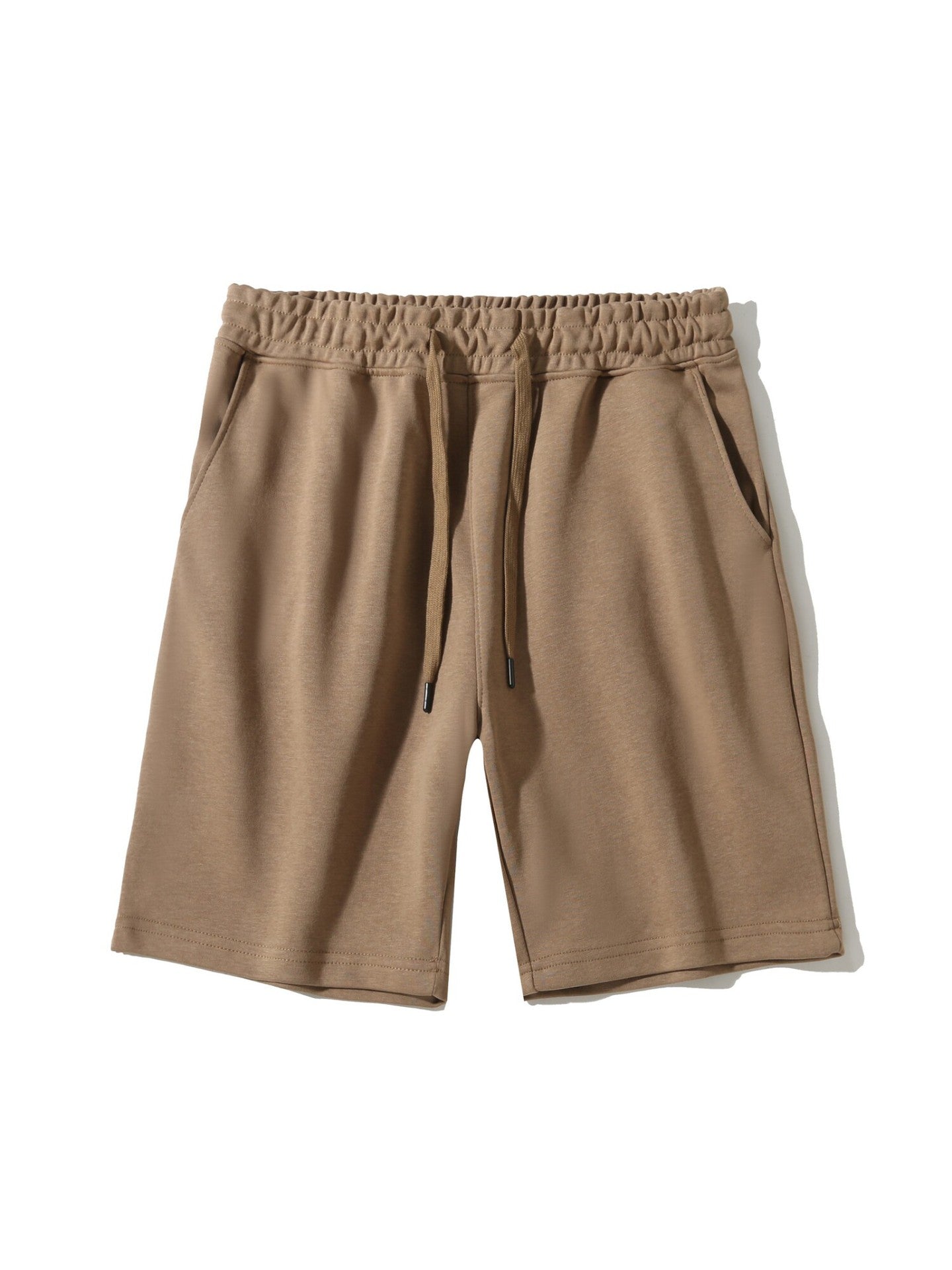 2025 Summer New Men's Loose Five-Point Pants, Drawstring Casual Shorts, Breathable Solid Color Sporty Trendy Style