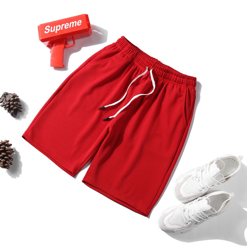 shorts, breathable shorts, quick-drying sweatpants, cool casual high-stretch spot micro-stretch loose mesh pants cross-border