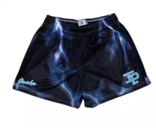 EE print shorts logo sweatpants mesh drawstring American shorts