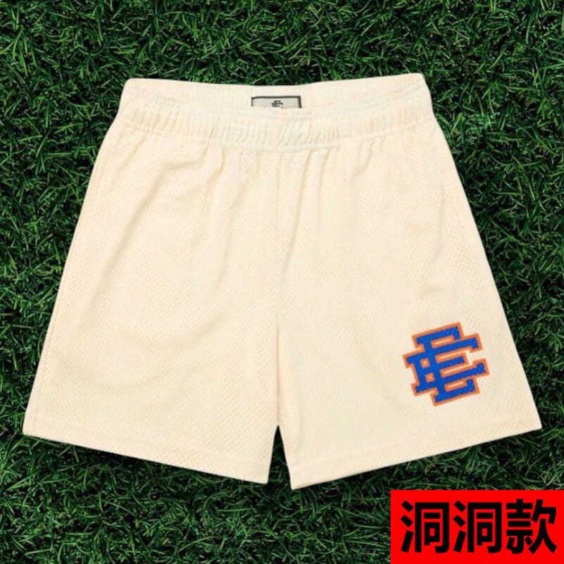 EE print shorts logo sweatpants mesh drawstring American shorts