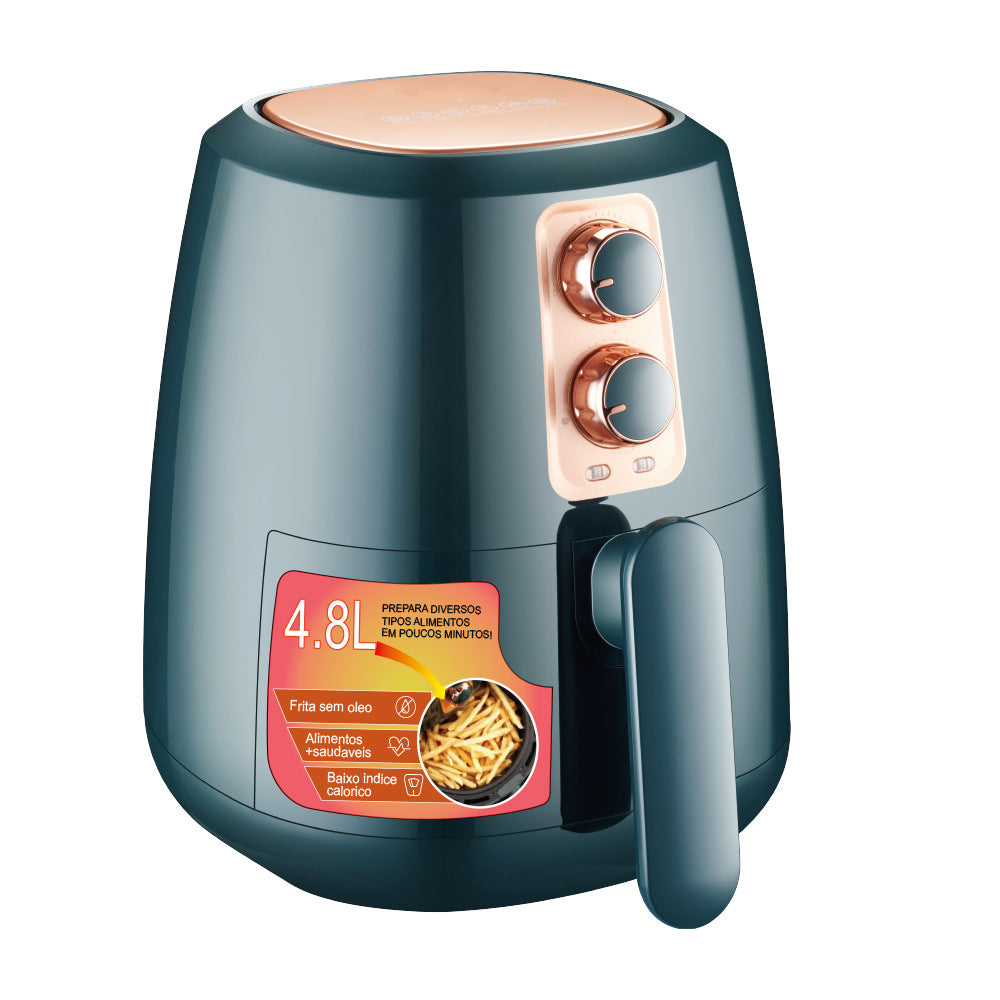 Household 4.8L air fryer large-capacity intelligent smoke-free French fries electromechanical fryer French fries