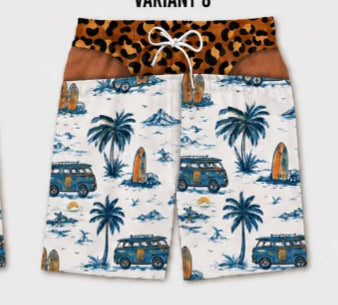Renowears Loose beach shorts, vacation casual shorts,