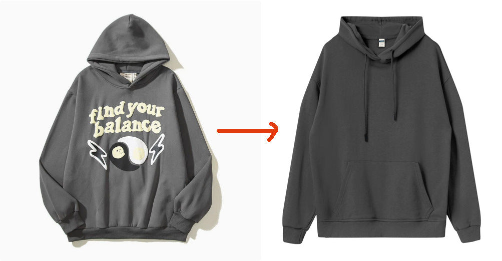 All designs are hot press printing - 360g combed cotton double-layer hood pocket sweatshirt - 2