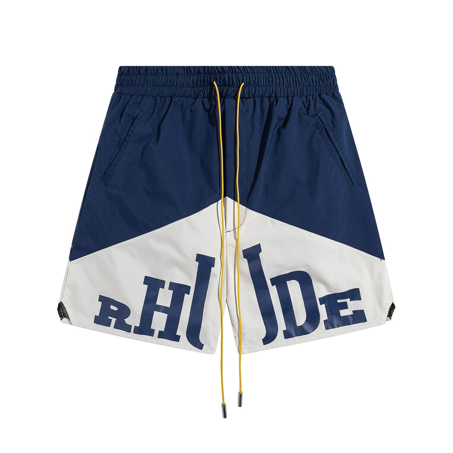 Cross-border foreign trade trendy brand RHUDE letter 3M reflective casual sports shorts for men and women American high street beach pants