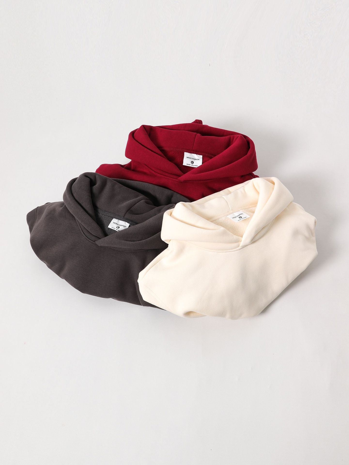 Australian cotton velvet thickened hooded sweatshirt men's dropped shoulders pullover tight fleece hoodie women's fashion brand