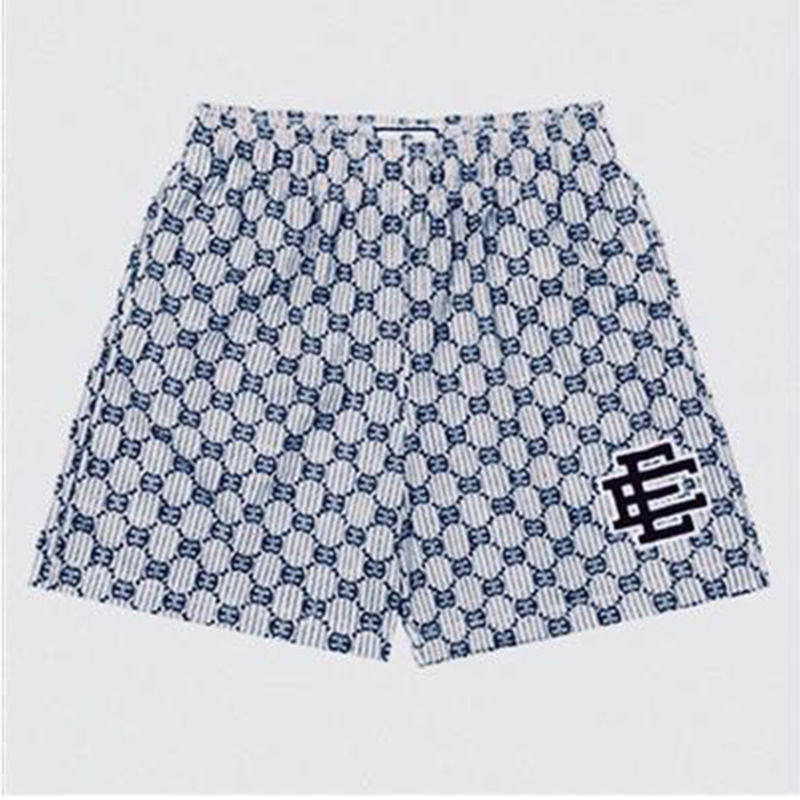 New EE American casual fitness shorts muscular men sports quarter pants mesh breathable style European and American stars with the same style