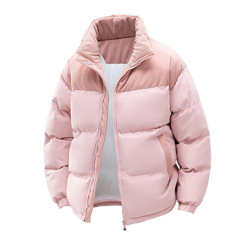 Cross-border cotton clothes male velvet 2025 winter new thickened warm and cold-proof cotton jacket jacket jacket tide can be opened