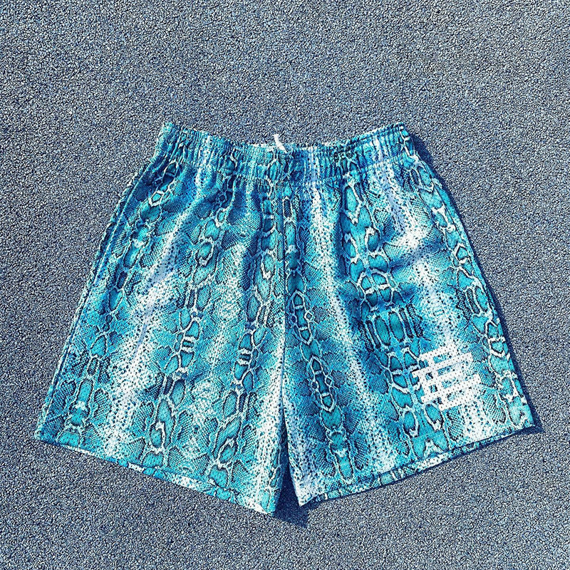 New American Shorts, Casual Shorts, Fitness Men's Muscle Sports, Cropped Pants, Tide Beach Pants, Mesh Breathable Shorts