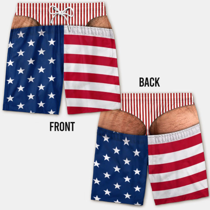 Renowears Loose beach shorts, vacation casual shorts,
