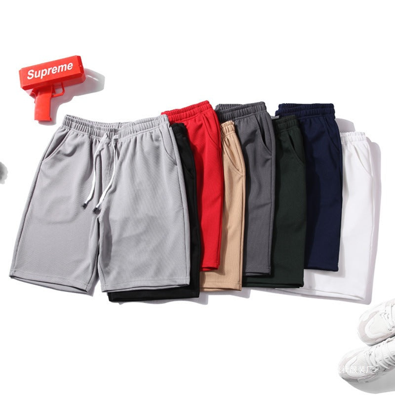 shorts, breathable shorts, quick-drying sweatpants, cool casual high-stretch spot micro-stretch loose mesh pants cross-border