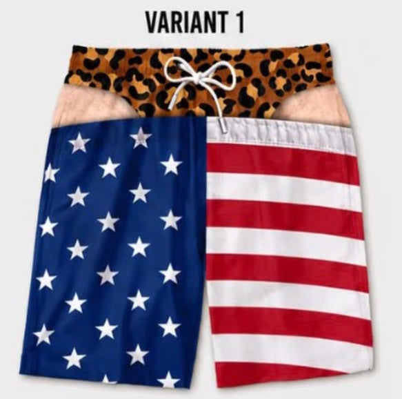 Renowears Loose beach shorts, vacation casual shorts,