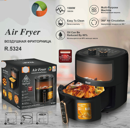 RAF European standard cross-border visual air fryer fully automatic electric French fries machine multi-functional household new large capacity