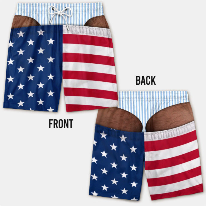Renowears Loose beach shorts, vacation casual shorts,