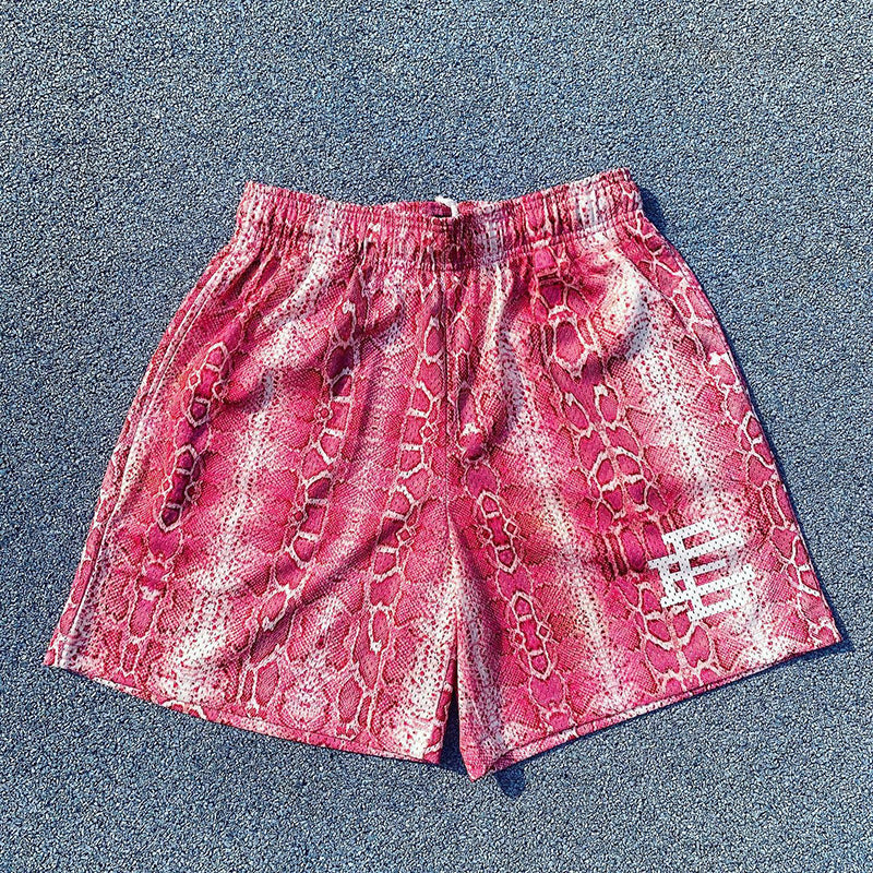 New American Shorts, Casual Shorts, Fitness Men's Muscle Sports, Cropped Pants, Tide Beach Pants, Mesh Breathable Shorts