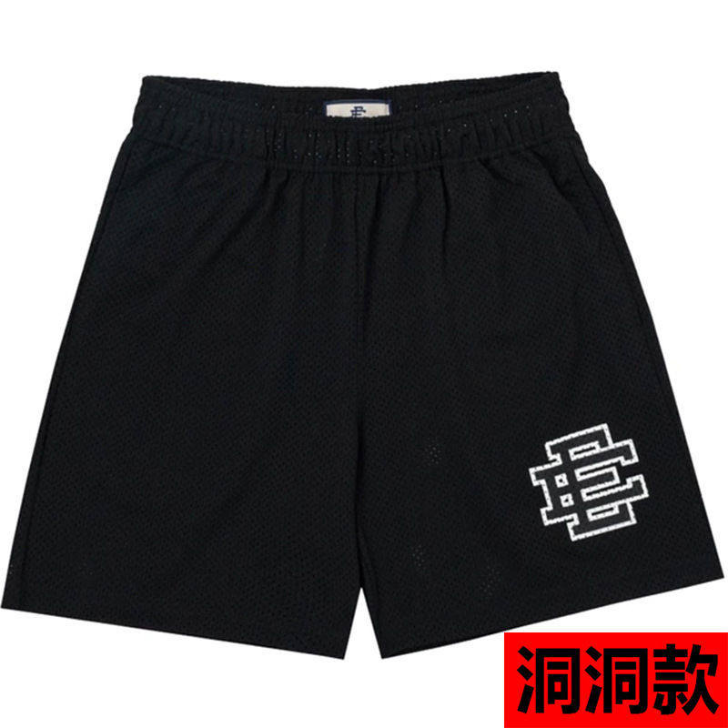New EE American casual fitness shorts muscular men sports quarter pants mesh breathable style European and American stars with the same style
