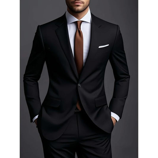Cross-border spot men's suit suit suit European and American casual suit trousers two-piece wedding dinner blazer