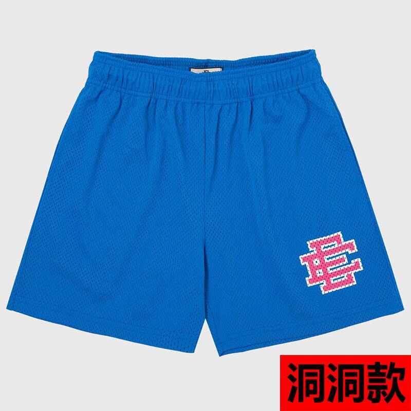 EE print shorts logo sweatpants mesh drawstring American shorts