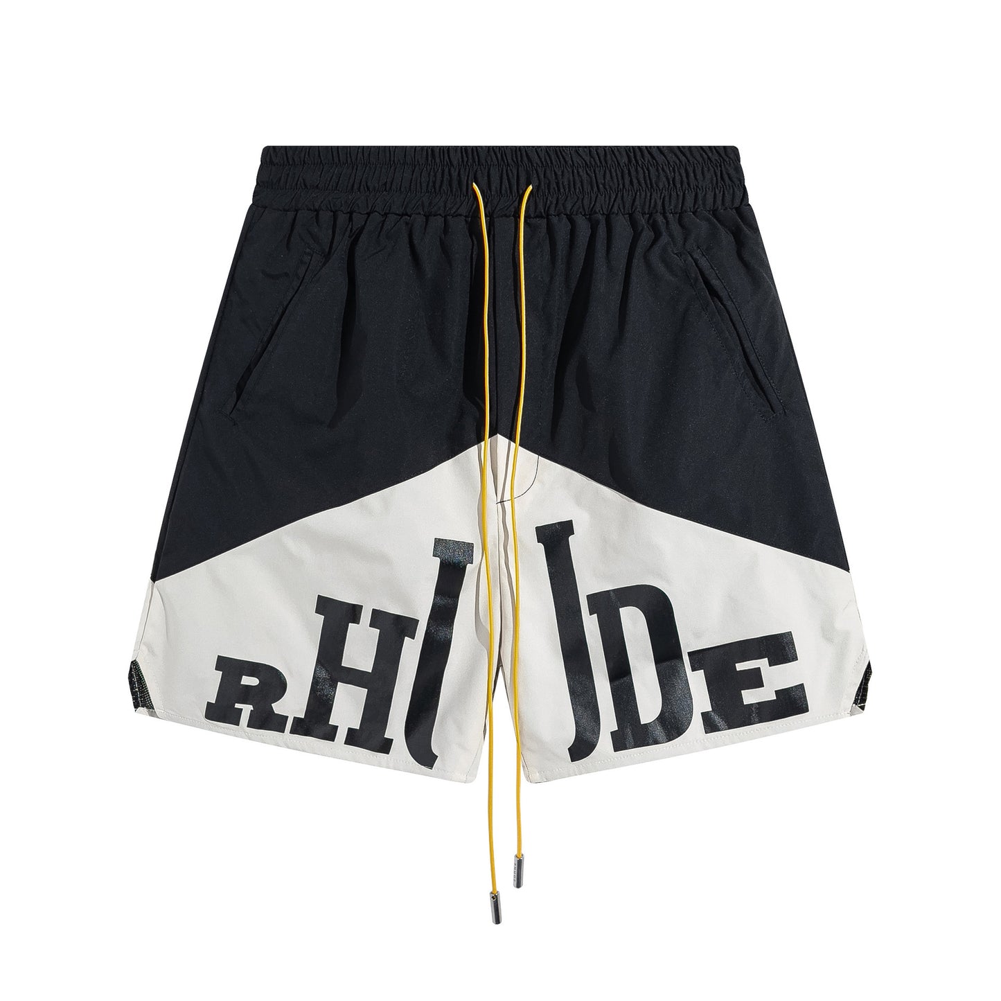 Cross-border foreign trade trendy brand RHUDE letter 3M reflective casual sports shorts for men and women American high street beach pants