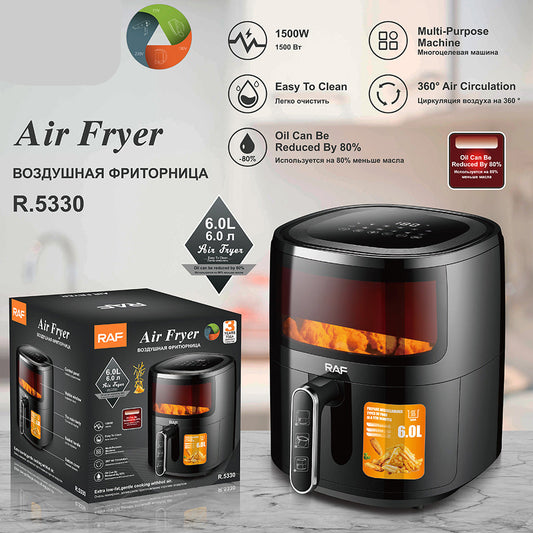 RAF European standard visual air fryer visual home oven multi-functional electric fryer automatic French fries machine