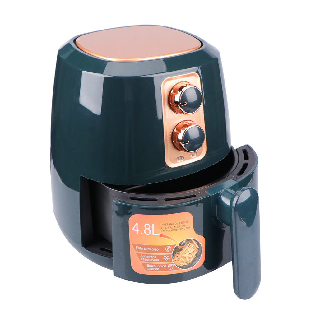 Household 4.8L air fryer large-capacity intelligent smoke-free French fries electromechanical fryer French fries