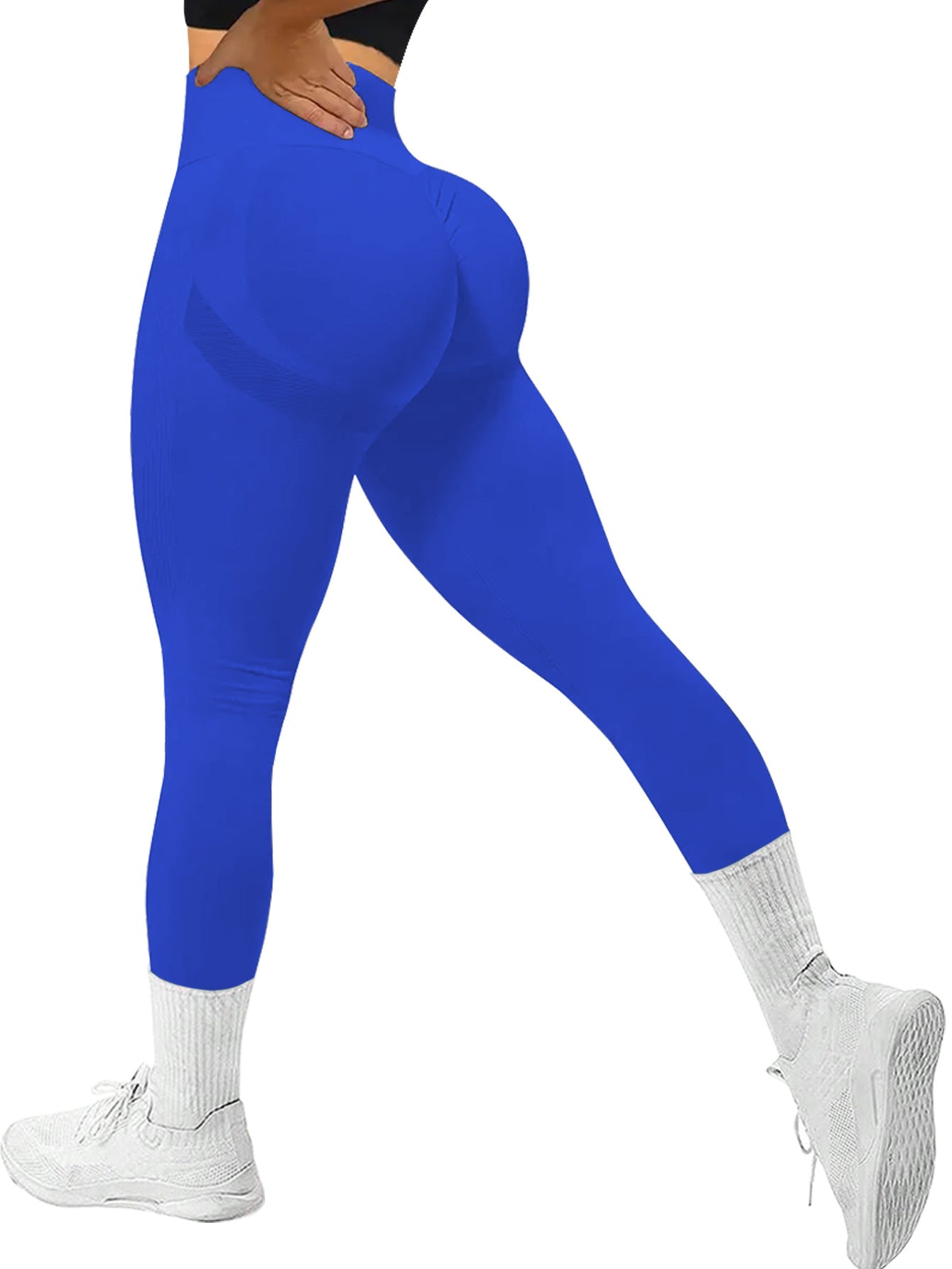 Peach buttocks gym pants women's high-waisted belly and buttocks lifting yoga pants can be worn outside for sports running training