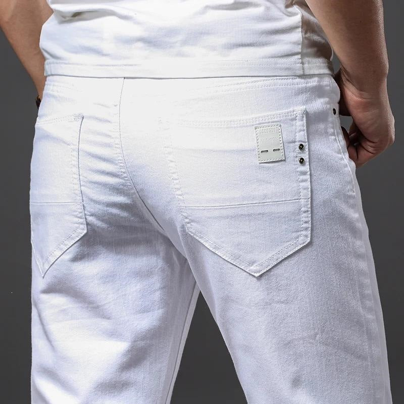 White Loose Stretch Jeans