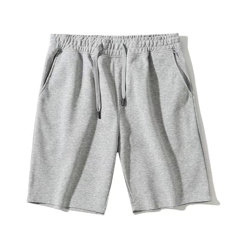 2025 Summer New Men's Loose Five-Point Pants, Drawstring Casual Shorts, Breathable Solid Color Sporty Trendy Style