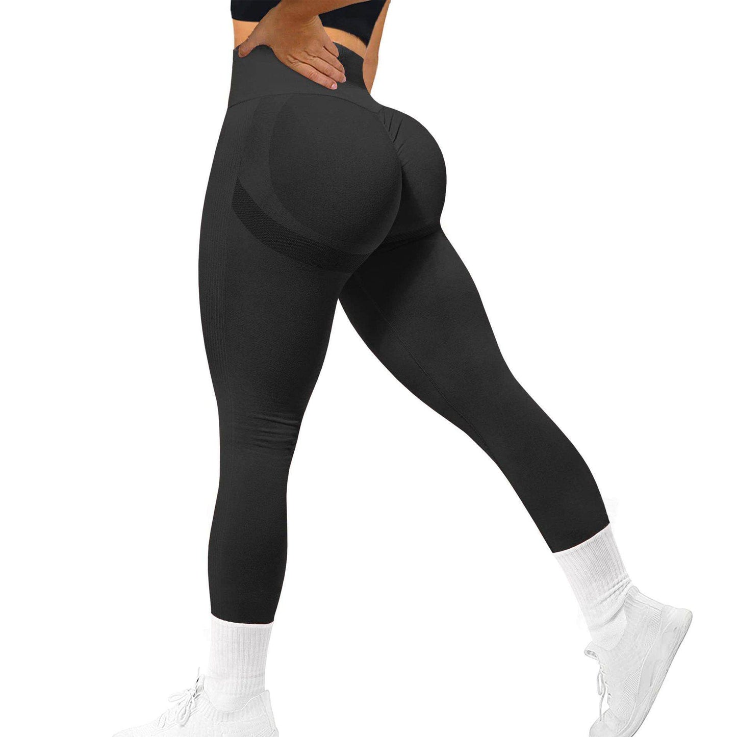 Hip Fitness Pants for Women, High Waist, Tight Waist,