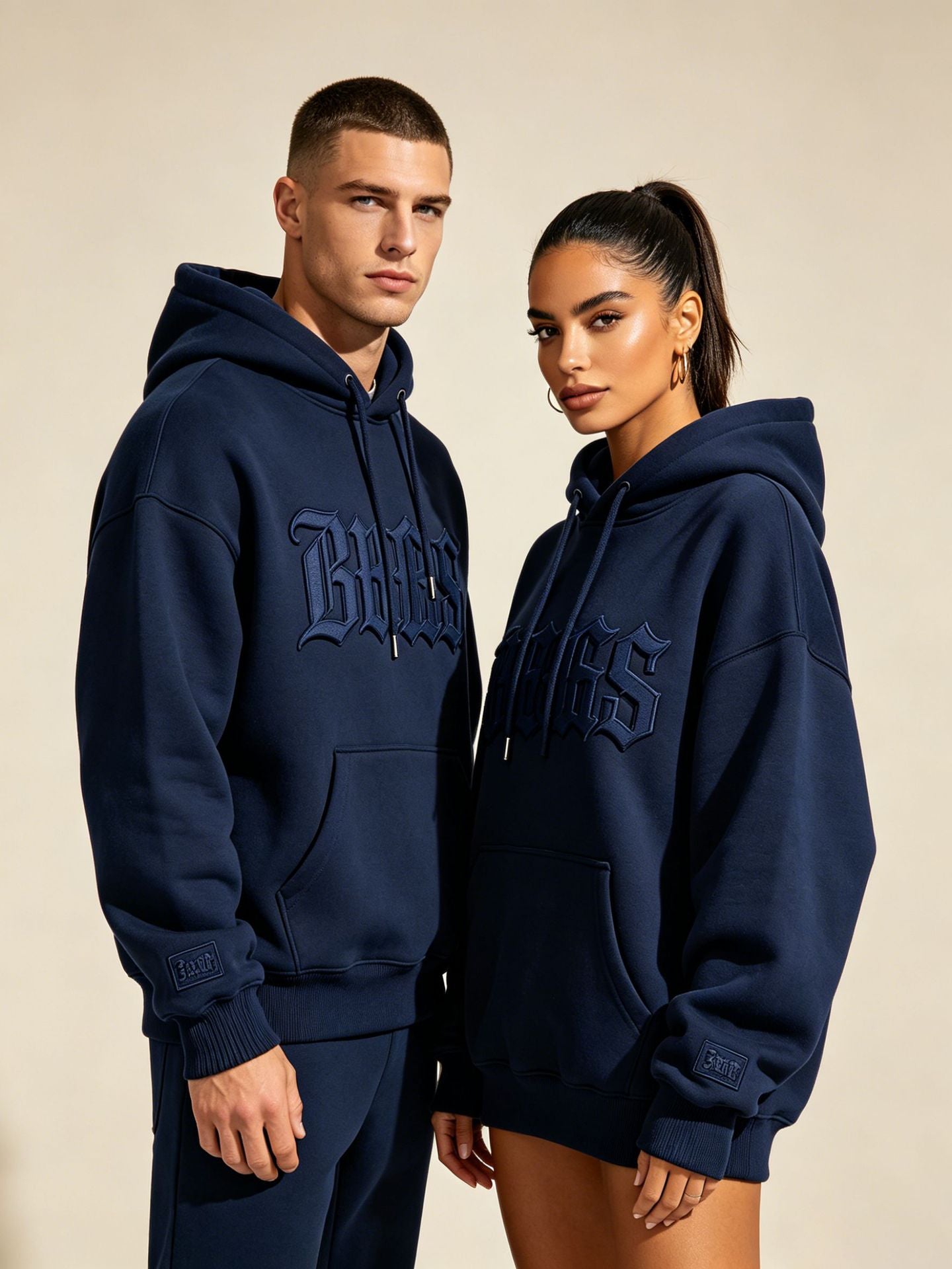 Custom textured 3D embossed hooded sweatshirt, 3D steel stamped logo, pure cotton terry hoodie, European and American export shirt